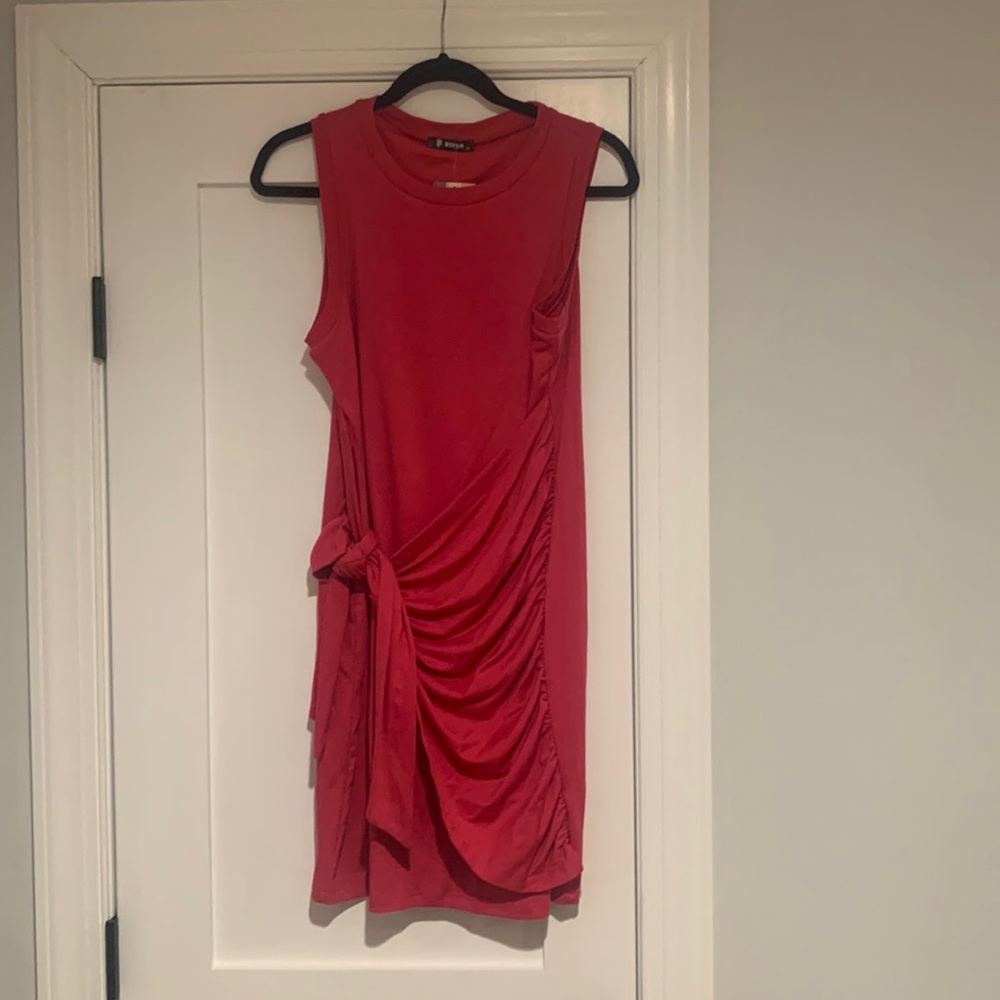 Pink tank dress